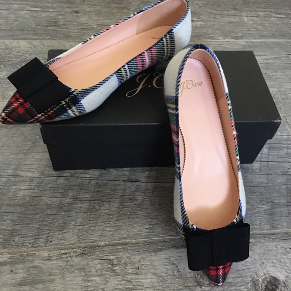 J. Crew Shoes - NIB JCrew Tartan Plaid ballet flat. Size 8